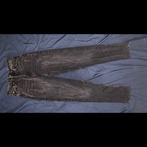 H&M black ripped “mom jeans”